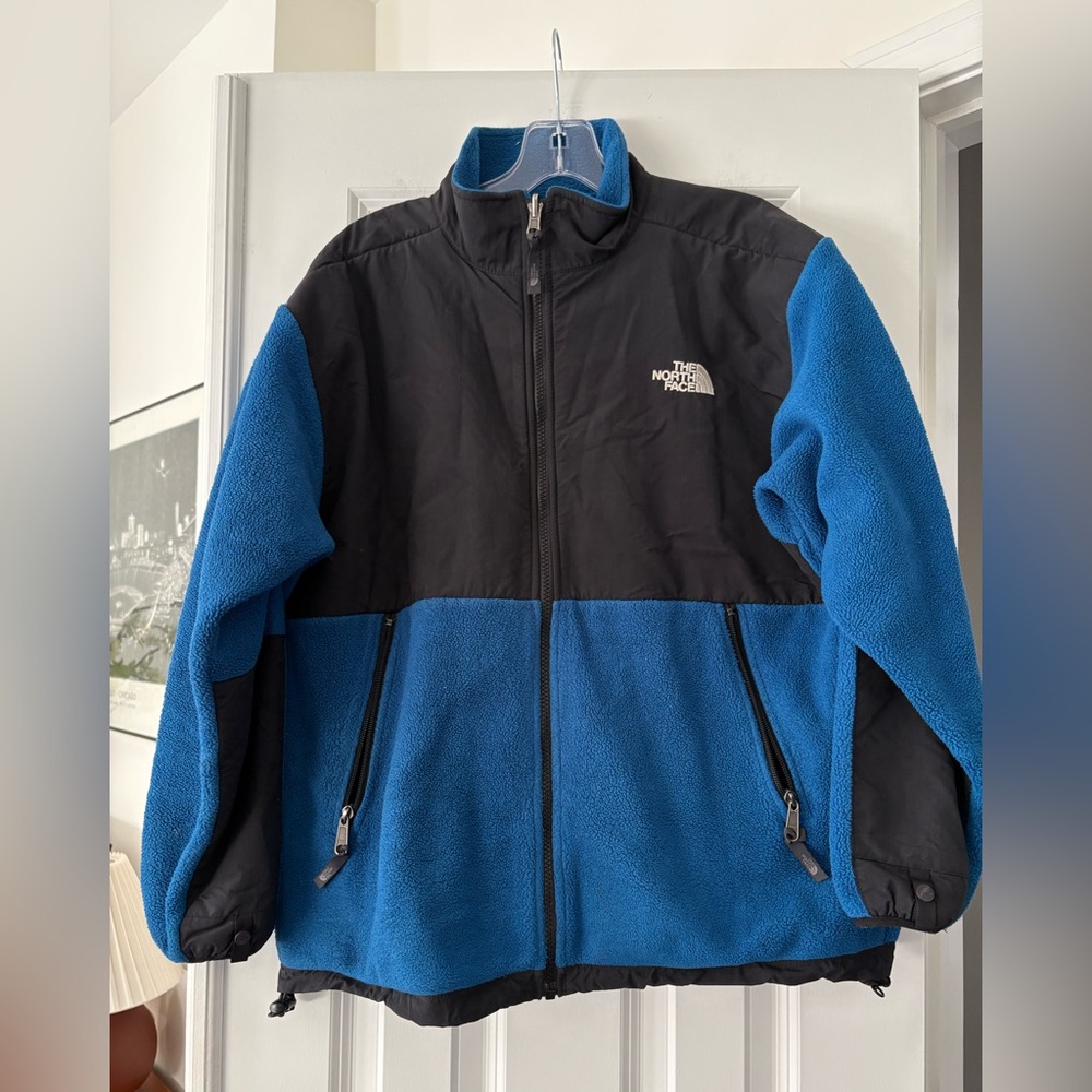 The North Face Kid’s Blue and Black Fleece Jacket